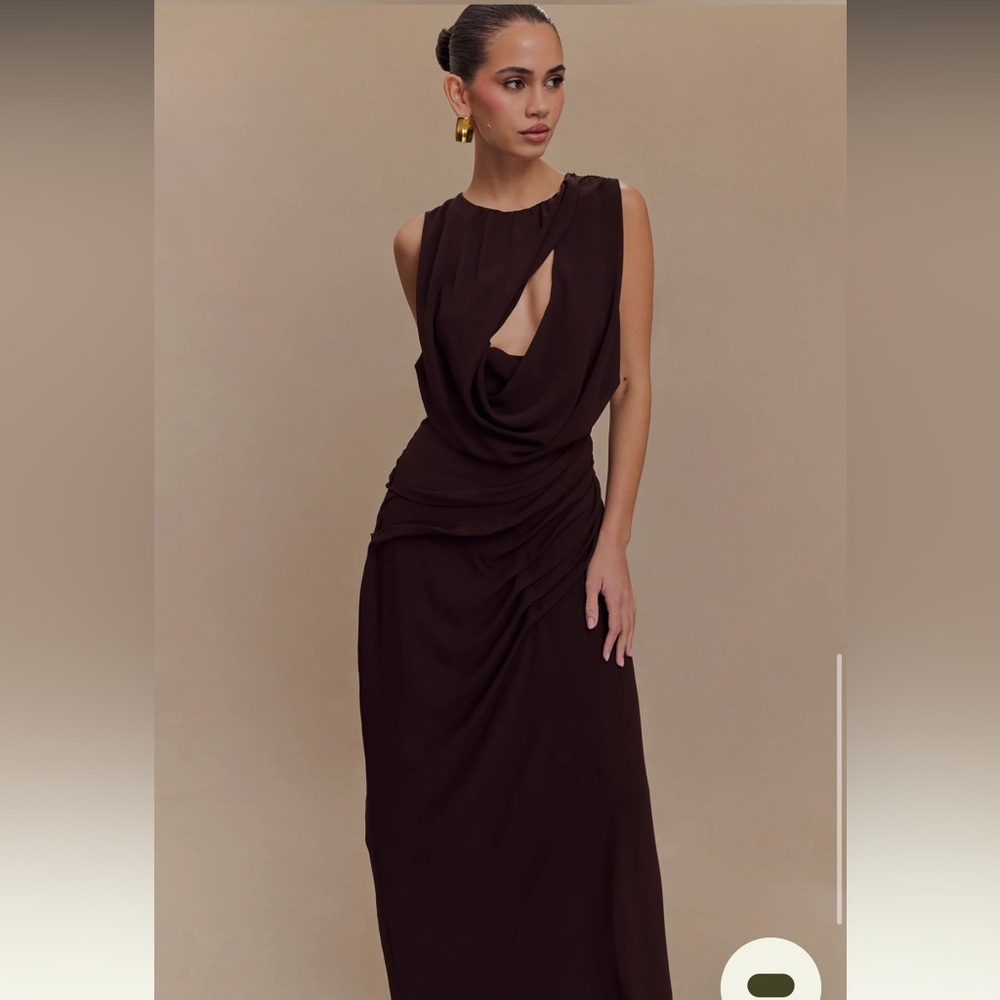 Meshki NWT Oria Chiffon Maxi Dress